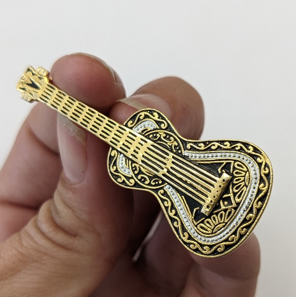 VTG DAMASCENE GUITAR PIN - Picture 4 of 6